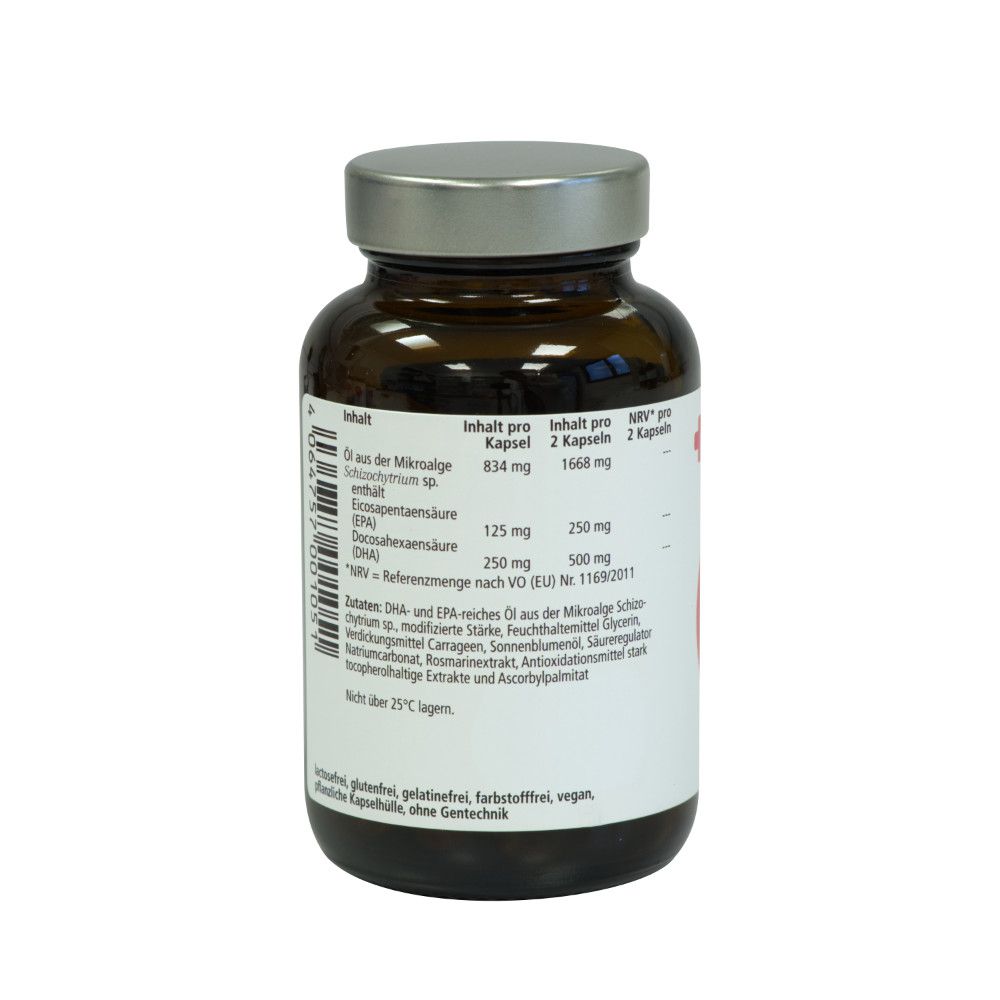 pharmaphant Omega 3 Fettsäurekapseln 834mg aus Algenöl vegan